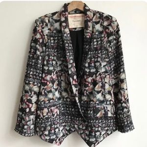 Anthropologie Cartonnier Size Medium Watercolor Jacket Blazer Ardsley